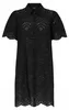 ONLY Stilvolles Kleid Lochstickerei Kurzarm Knopfleiste Produktbild-Vorschau 1