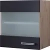 Glashängeschrank Küche - 50 cm breit - Milchglas, Anthrazit Produktbild-Vorschau 1
