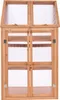 BELIANI Mini-Gewächshaus Hellbraun Holz u. Polycarbonat 3 Produktbild-Vorschau 7