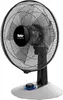 A close-up studio shot of a black and white desk fan. Náhľad obrázku produktu