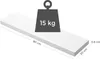 A white shelf with dimensions and weight capacity indicated. Anteprima dell’immagine prodotto