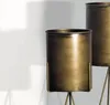FineBuy Blumentopf 2er Set Metall Pflanzkübel Gold mit Produktbild-Vorschau 4