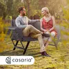 CASARIA® Banc de Jardin Gris 2en1 Fonction Chaise Longue Voir les images du produit 2