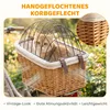 PawHut Hundekorb Fahrrad Handgeflochtener Hundefahrradkorb Produktbild-Vorschau 6