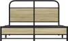 Bettgestell ohne Matratze 135x190 cm Sonoma-Eiche Produktbild-Vorschau 5