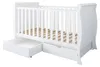 ZEE Weiß Babybett 140x70 cm SCARLET 2in1 mit 2 Schubladen Produktbild-Vorschau 3