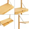 Półka ścienna "Tingvoll" 176x85x32 cm Bambus Podgląd zdjęcia produktu 6
