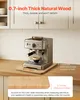A coffee machine on a wooden slider on a kitchen counter. Náhľad obrázku produktu