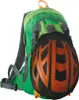 FISCHER Fahrrad- Rucksack mit Helmnetz grün Produktbild-Vorschau 3