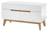 Garderobe Sitzbank Schrank Flur weiß matt MDF Asteiche Produktbild-Vorschau 3