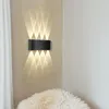 ZMH LED Wandlamp 2 stuks, binnen en buiten, zwart, 7W, Productafbeelding-voorbeeld 3