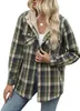 ASKSA Femme Veste d'hiver à carreaux Oversize Manches Voir les images du produit 1