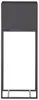 Blumensäule FINA, modernes Design, Metall Schwarz, 25x65 Produktbild-Vorschau 3
