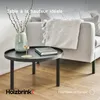 HOLZBRINK Pieds de meuble 20 cm en métal noir Ø42,4 mm (Lot Voir les images du produit 2