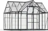 Palram - Canopia Aluminium Gewächshaus Victory Anthrazit Produktbild-Vorschau 1