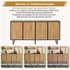 Credenza da salotto Merax con 4 ante e 8 ripiani, Anteprima dell’immagine prodotto 3