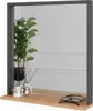 miroir mural Vicco Orlando Anthracite/chêne doré 57x60cm Voir les images du produit 6