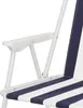 Campingstuhl Outdoor Klappstuhl Gartenstuhl Blau/Weiß Produktbild-Vorschau 2