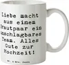 Mr. & Mrs. Panda Trinkbecher Spruch Unschlagbares Brautpaar Produktbild-Vorschau 1