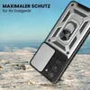 A rugged phone case with a ring holder is shown in a snowy, outdoor environment. Produktbild-Vorschau