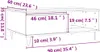vidaXL Couchtisch Weiß 90x60x35 cm Holzwerkstoff Produktbild-Vorschau 7