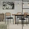 ML-Design set di 4 sedie da pranzo, nero, sedia da cucina Anteprima dell’immagine prodotto 5