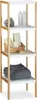Relaxdays Regal mit 4 Fächern, HxBxT: 110x33x34cm, Badregal Produktbild-Vorschau 1