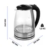 Lehmann 2L Glas Wasserkocher 2200W, elektrischer Produktbild-Vorschau 9