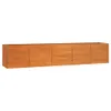 vidaXL Hochbeet Rostig 400x80x77 cm Cortenstahl -  Produktbild-Vorschau 11