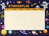 Friendly Fox magnetischer Stundenplan Weltraum, Stundenplan Produktbild-Vorschau 1