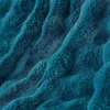Fleece deken, pluche, bubbelvelours, blauw, 150x200 cm Productafbeelding-voorbeeld 5