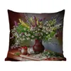MuchoWow® Outdoor Kissen - Blumen - Tisch - Stilleben - Produktbild-Vorschau 1