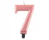 Świeczka cyferka 5, metalik Rose Gold, 8 cm Podgląd zdjęcia produktu 4