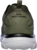 The back view of a green and black sneaker. Produktbild-Vorschau
