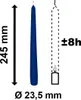 10 bougies pointues bleu foncé 23,5 x 245 mm Voir les images du produit 3