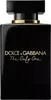A black bottle of Dolce & Gabbana The Only One perfume with gold lettering. Podgląd zdjęcia produktu