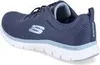 A side view of a blue Skechers shoe. Voir les images du produit