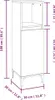 vidaXL Badschrank Schwarz 30x30x100 cm Holzwerkstoff Produktbild-Vorschau 6