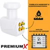 PremiumX Quattro LNB SAT für Multischalter DVB-S2 HD 4K 8x Produktbild-Vorschau 2