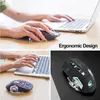 X8 bezdrátová herní myš dobíjecí tiché LED podsvícení USB Náhled obrázku produktu 7