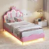 UnboxG Rosa Kinderbett 90x200 cm mit LED-Beleuchtung – Produktbild-Vorschau 11