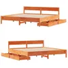 Möbel Massivholzbett ohne Matratze Wachsbraun 180x200 Produktbild-Vorschau 9