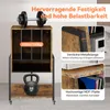 TV-Regal Plattenspieler Tisch HiFi Rack TV Rack mit Rollen Produktbild-Vorschau 3