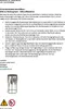 Safety instructions and manufacturer information for a side table. Produktbild-Vorschau
