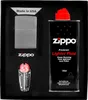 ZIPPO Feuerzeug-Set BRUSHED CHROME Geschenk No1 Produktbild-Vorschau 1