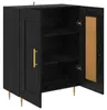 vidaXL Credenza look rovere nero 69,5 x 34 x 90 cm Anteprima dell’immagine prodotto 5