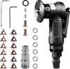 A collection of pneumatic chamfering tool parts and accessories laid out on a white background. Produktbild-Vorschau
