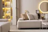 Canapé de salon, style moderne, couleur beige, confortable, Voir les images du produit 2