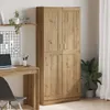 vidaXL Highboard Artisan dub 82,5x30,5x185 cm Materiál na Náhľad obrázku produktu 2