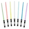 A collection of seven lightsabers of different colors arranged in a row against a white background. Produktbild-Vorschau